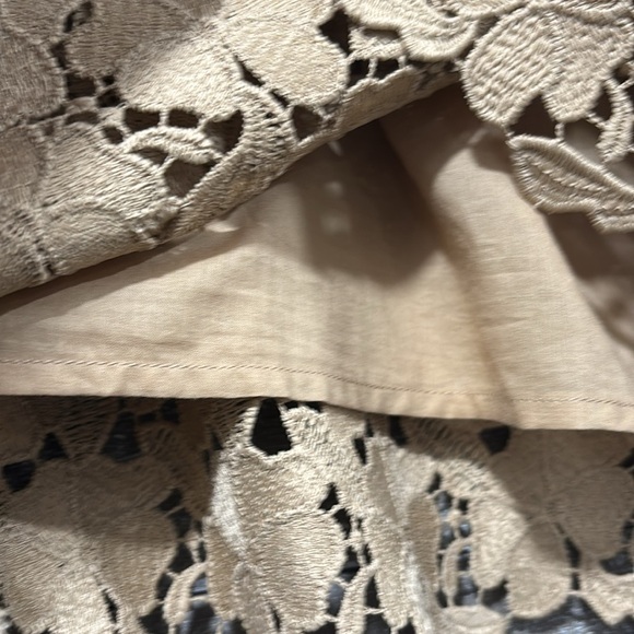 Robert Rodriguez off the shoulder lace overlay blouse size 4 - Picture 7 of 11